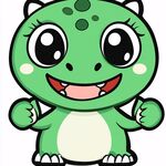 卡通小恐龙头像