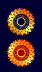 矢量烫金色宝莲花纹