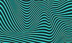 绿色3d波浪线矢量背景