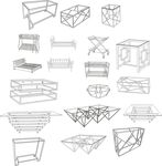 床架矢量图
