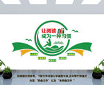 阅读室图书馆文化墙
