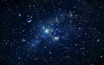 蓝色宇宙星空背景图片