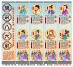 校园唐宋八大家海报展板文化画像