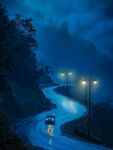 雨夜山路