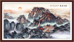 泰山旭日东升五岳独尊 