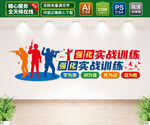 警察训练文化墙