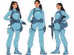 卡通女战士人设