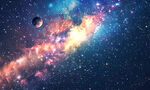 蓝色星空天花软膜