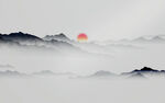 山水背景墙