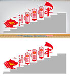  党建楼梯文化墙