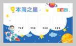 幼儿园本周之星展板图片