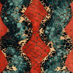 几何图形蛇形毒蛇组织