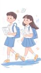 开学季小朋友教育插画