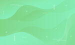 绿色渐变抽象曲线矢量背景