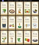 餐厅食堂文化标语挂画展板