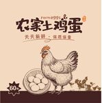 农家土鸡蛋 包装  鸡蛋海报 