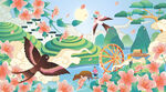 春季吊旗