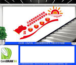 档案馆楼梯文化墙