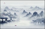 新中式水墨画