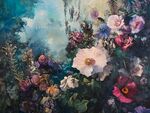 花卉油画作品