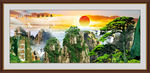 泰山风景画