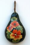 手工绘制葫芦艺术品