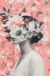 花卉女性肖像