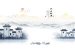 水墨江南背景墙