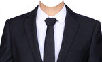 男士黑领带正装西服西装衣服素材