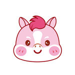可爱马宝宝头像表情包卡通