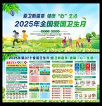 2025年全国爱国卫生月展板