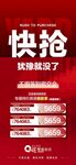  快抢地产热销人气成交火爆海报