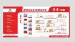 红色简约企业文化墙 荣誉墙 