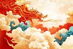 祥龙腾云 国风祥瑞图景
