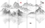 山水背景