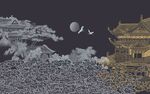新中式背景墙 