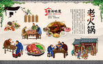 老火锅背景墙