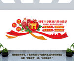 石榴籽精神文化墙