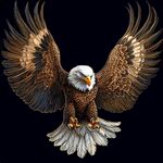展翅雄鹰图