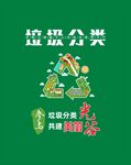 垃圾分类宣传插画
