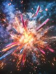 绚丽爆炸特效画面