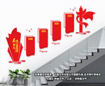 楼梯党建文化墙