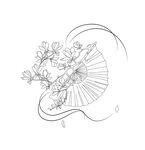 玉兰花 矢量图