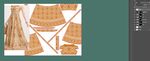 古代服饰残片展示