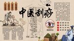 中医刮痧背景墙