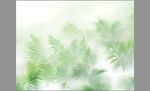 清新绿叶背景图