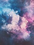 梦幻色彩烟雾背景图
