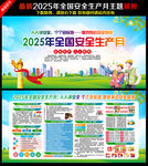 2025安全生产月海报