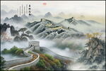 万里长城国画