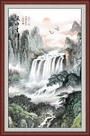 大堂山水画